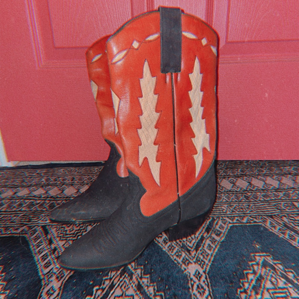 Red cowboy boots